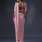 Pre Draped Saree with Embroidered Blouse