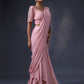 Pre Draped Saree with Embroidered Blouse
