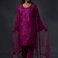 3D Embroidered kurta with Straight Salwar and Duppatta