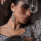 Embroidered Blouse With Draped Saree