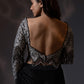 Embroidered Blouse With Draped Saree