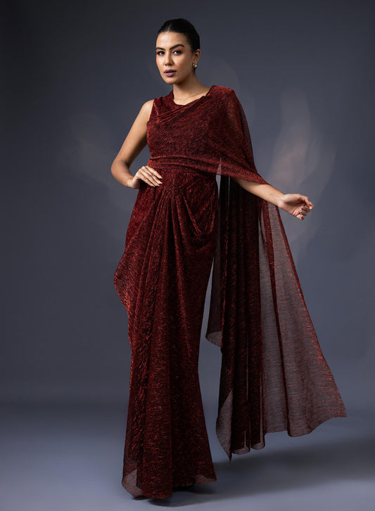Pre Draped Gown Saree