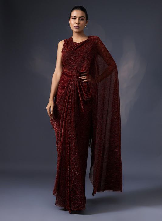 Pre Draped Gown Saree