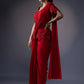 Drape Saree With Embroidered Jacket