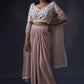 Drape Skirt With Embroidered Blouse And Duppatta
