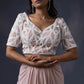 Drape Skirt With Embroidered Blouse And Duppatta