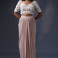 Drape Skirt With Embroidered Blouse And Duppatta