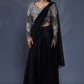 Embroidered Blouse with Draped Saree