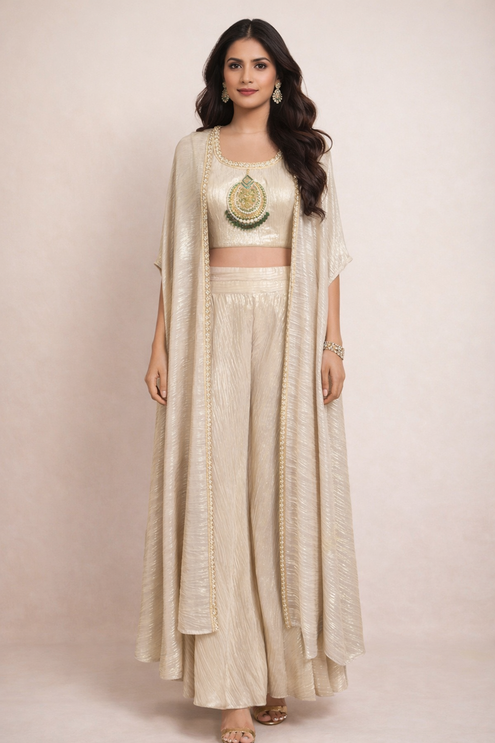 Jhumka Embroidered Shrara Set