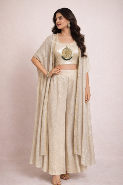 Jhumka Embroidered Shrara Set