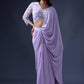 Pre Drape Saree and Embroidered Blouse