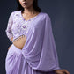 Pre Drape Saree and Embroidered Blouse