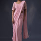 Pre Draped Saree with Embroidered Blouse