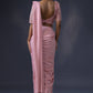 Pre Draped Saree with Embroidered Blouse