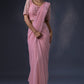 Pre Draped Saree with Embroidered Blouse