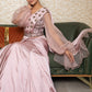 Pre Stitched Kali Saree with Attached Pallu Paired with Embroidered Blouse and Belt